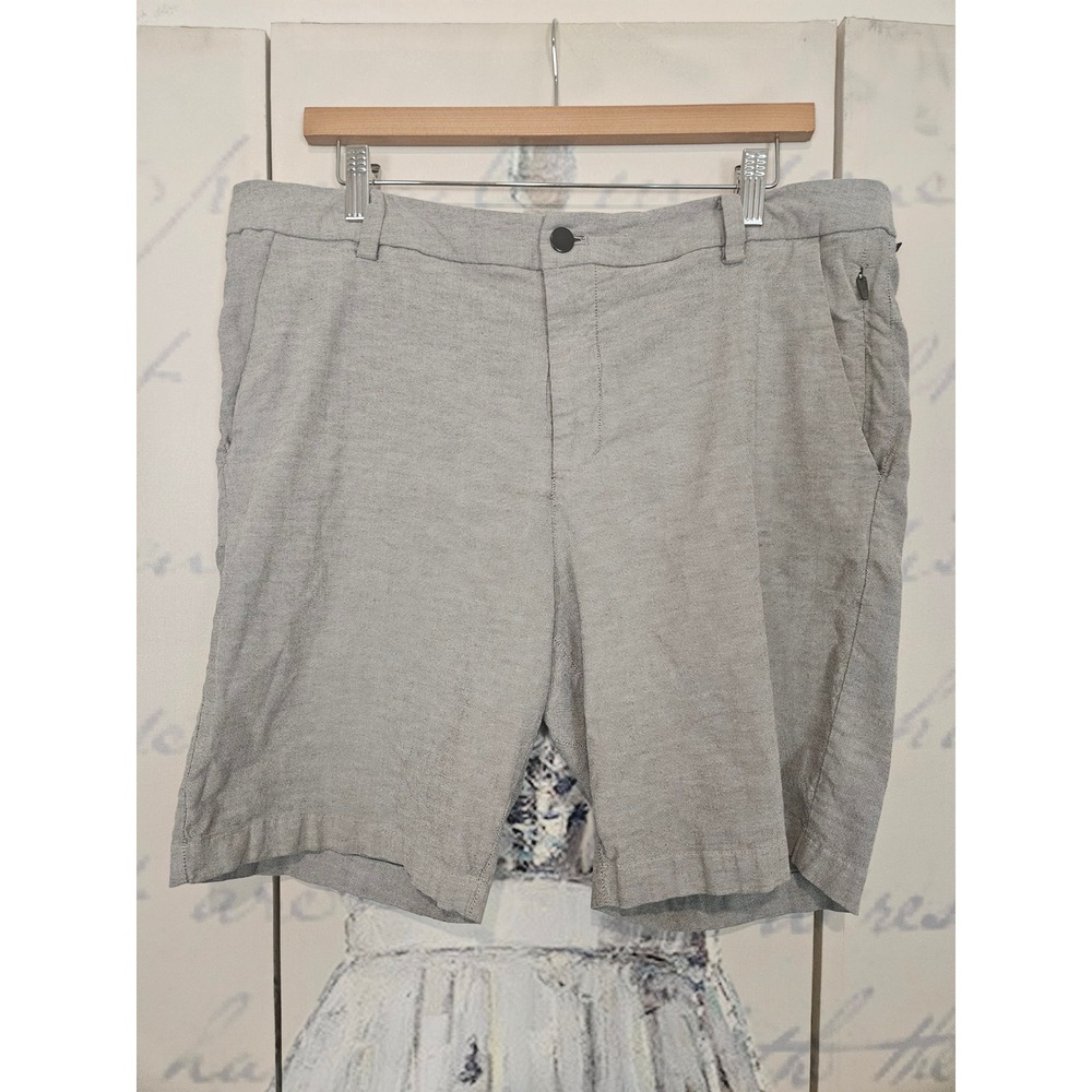 Lululemon Mens Commission‎ Short Qwick Oxford 9" Gray Size 36 M7AFZS